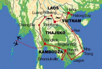 Vietnam, Laos, Kambodža - Thajsko